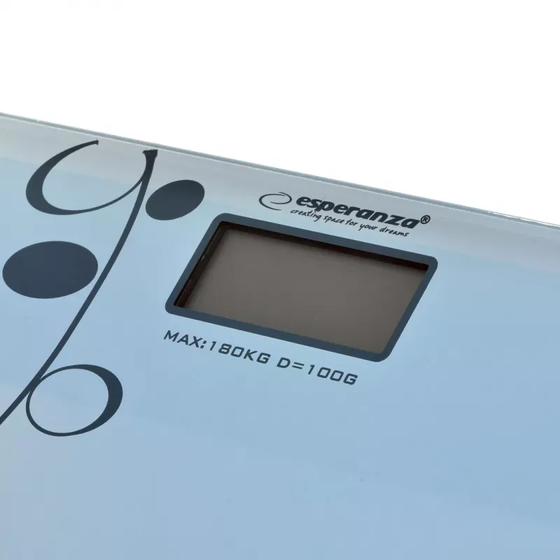 Svarstyklės Esperanza Zumba EBS005 – elektroninės, 180 kg, baltas stiklas