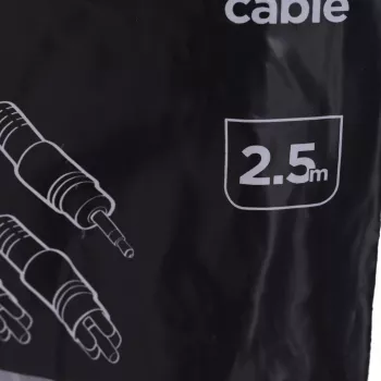 Gembird 2,5 m garso kabelis, 3,5 mm / 2xRCA, M/M, juodas, raudonas, baltas