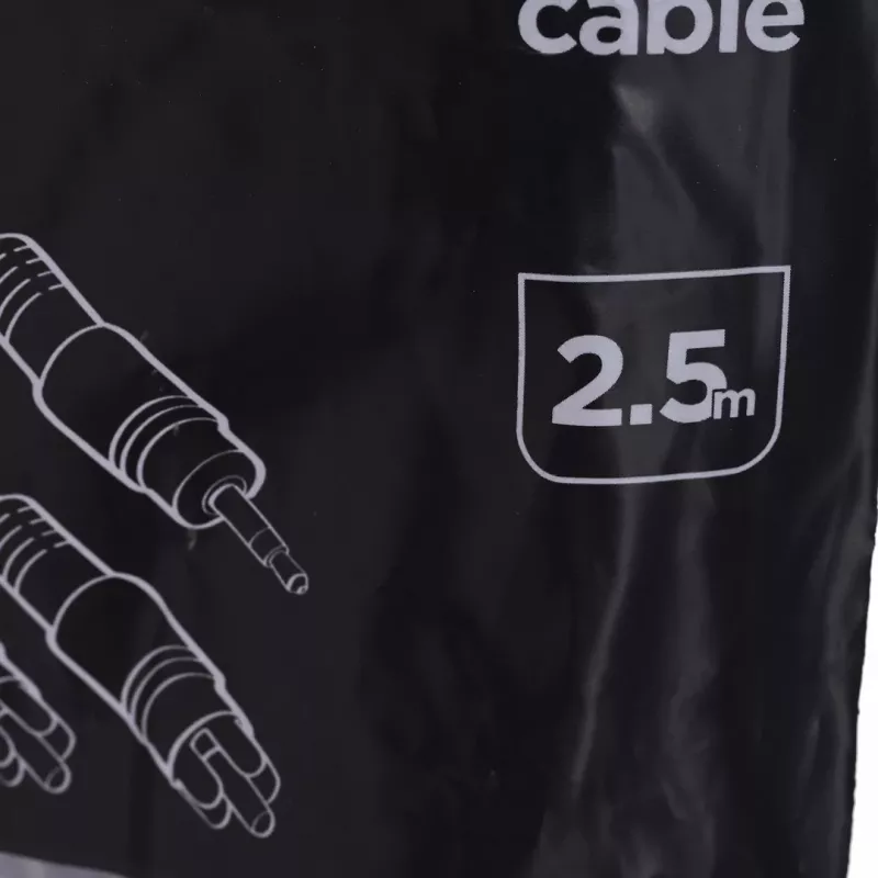 Gembird 2,5 m garso kabelis, 3,5 mm / 2xRCA, M/M, juodas, raudonas, baltas