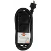 Brennenstuhl Prailginimo lizdas IP44 2-jų angų juodas 2,0 m H07RN-F 3G1,5 - Prailginimo laidas - AC 230 V - išėjimo jungtys: 2 - 2 m (1159930)
