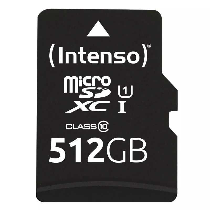 „Intenso“ 512 GB microSD UHS-I CL10 atminties kortelė