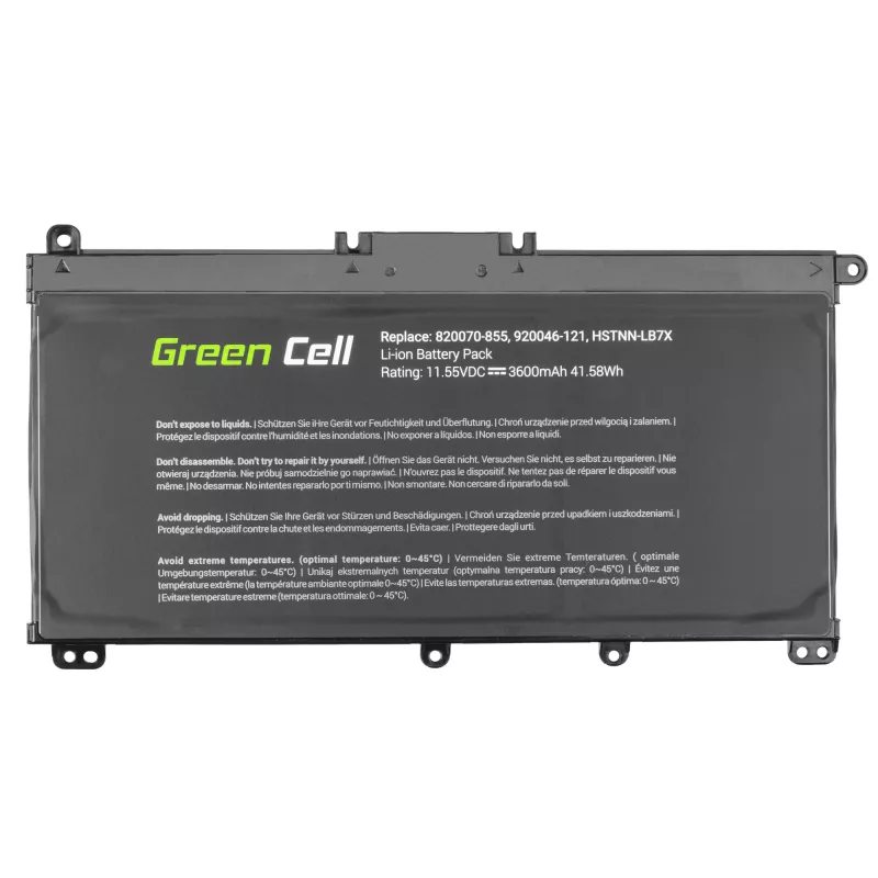 Baterija Green Cell HP145, skirta HP Pavilion (LiPo 3600 mAh, 11,55 V, juoda)
