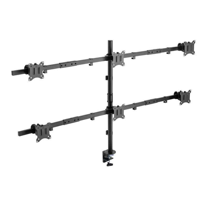 Sieninis laikiklis SBOX LCD-352/6-2 17–32 colių ekranams, 7×7 kg, VESA 100×100