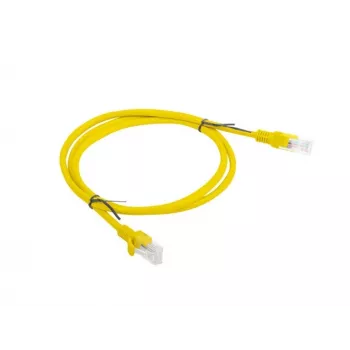 LANBERG RJ-45 Cat5e Patch Cable PCU5-10CC-0100-Y, 1 m, U/UTP, CCA laidai, geltona