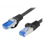 LANBERG PATCHCORD S/FTP CAT.6A 2M JUODAS LSZH