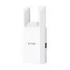 Tinklo stiprintuvas TENDA T10 2.4 GHz Wi‑Fi 4, 300 Mbps, 2 išorinės antenos, 1x RJ-45, baltas