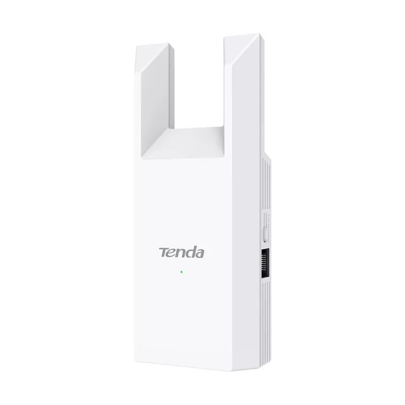 Tinklo stiprintuvas TENDA T10 2.4 GHz Wi‑Fi 4, 300 Mbps, 2 išorinės antenos, 1x RJ-45, baltas