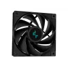 DeepCool LS520S Zero Dark AIO procesoriaus aušinimo skysčiu sistema, 240 mm, 2x 120 mm PWM ventiliatoriai, AM4/AM5/LGA2066, juoda