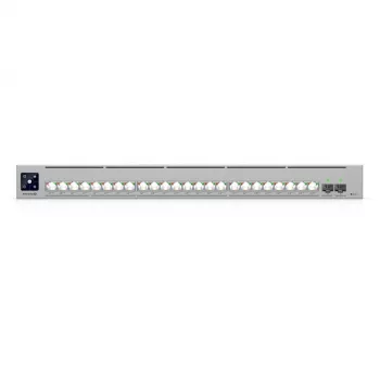 Tinklo jungiklis Ubiquiti UniFi ECS-24-POE — valdomas L2/L3, 24× 10G RJ-45, PoE, 1U, pilkas