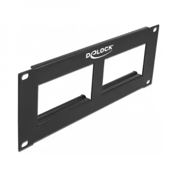 Patais skydas DeLOCK Easy 45 10 colių 2U juodas