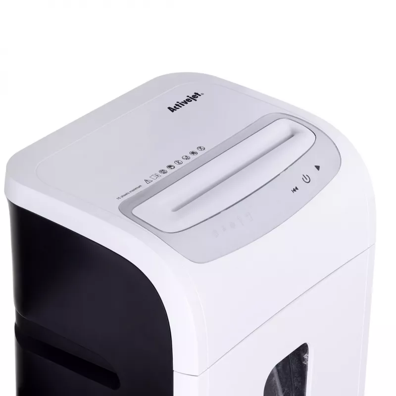 Popieriaus smulkintuvas Activejet ASH-1602M, P-5, 28 l, 2×14 mm, baltas