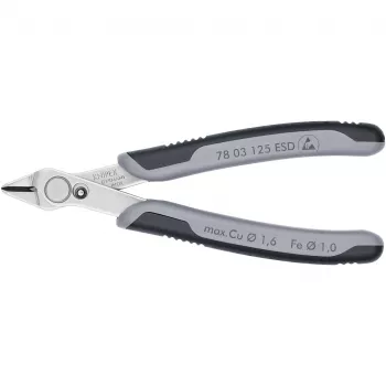 Knipex 78 03 125 ESD replės įstrižainės, 125 mm, nerūdijantis plienas, ESD