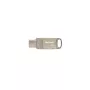 USB atmintukas PATRIOT PS64GT560DS5D 64GB USB 3.2 (USB-A ir USB-C), sukamasis cinko lydinio korpusas, sidabrinis
