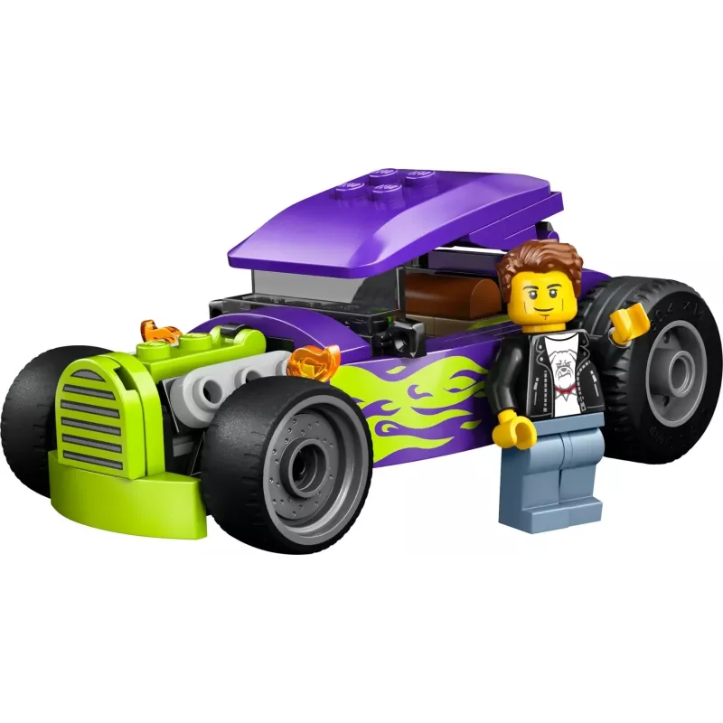 LEGO CITY 60485 Hot Rod – Statomas lenktyninis automobilis