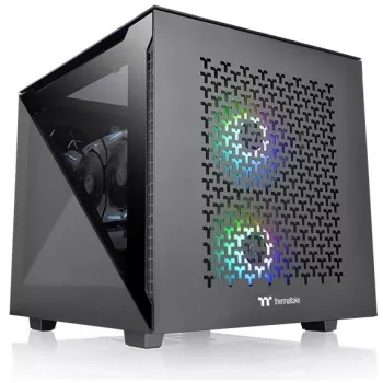 PC korpusas Thermaltake Divider 200 TG Air Micro Tower juodas