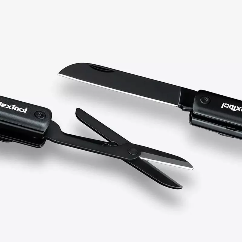 Daugiafunkcis rašiklis-žibintuvėlis Nextool NE20026 — LED 50 lm, 90 min veikimo, nerūdijančio plieno peiliukas, žirklės, USB-C, aliuminis, 125×15 mm, 38 g