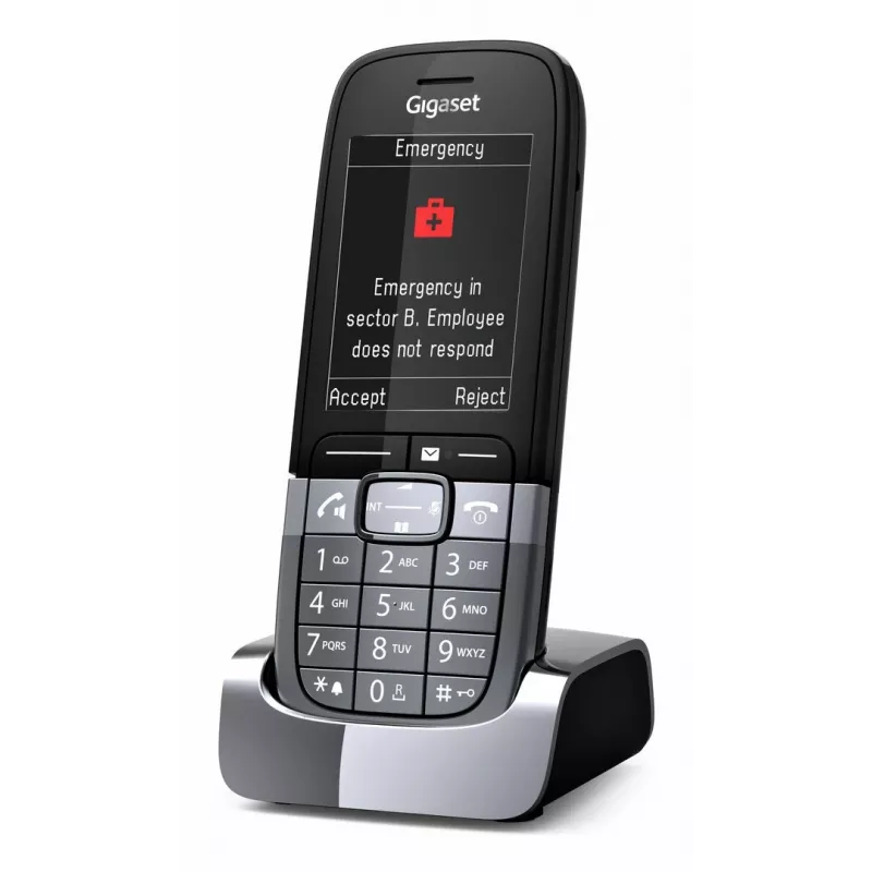 Gigaset SL850H Pro belaidis DECT telefonas su skambučio identifikavimu, titano spalva