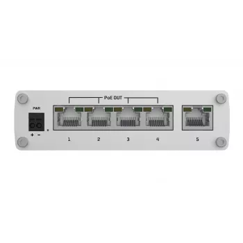 Teltonika TSW101 jungiklis 5xGbE Ethernet 4xPoE+