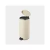 Brabantia NewIcon 30 L apvalus smėlio spalvos šiukšlių kibiras