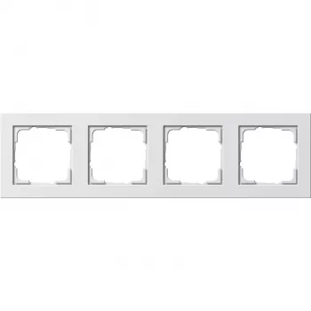 GIRA 0214 29 baltas varžtų neturintis rėmelis, 80,8 × 294,7 × 9,3 mm