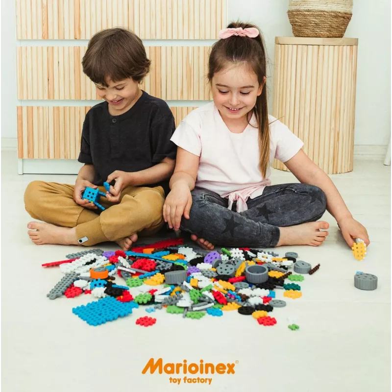 Konstruktorius Marioinex Mini Waffle Constructor – 141 detalė, įvairiaspalvis, nuo 5 metų