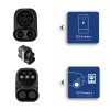 Akyga AK-SC-E11 kompaktiškas elektromobilio įkrovimo adapteris CCS1 – CCS2, DC/AC, IP54, juodas