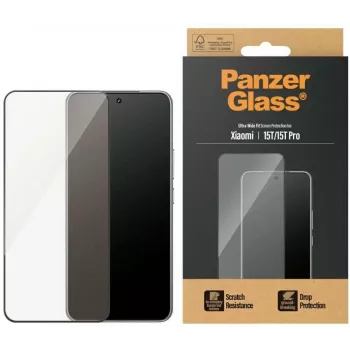 PanzerGlass Ekrano apsauga | Xiaomi | 15T/15T Pro | Skaidri | Ultra-Wide Fit