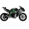 LEGO Technic motociklo modelis Kawasaki Ninja H2R 42170 — 1:1 mastelio replika, 643 detalės, instrukcijų lapas, nuo 10 metų
