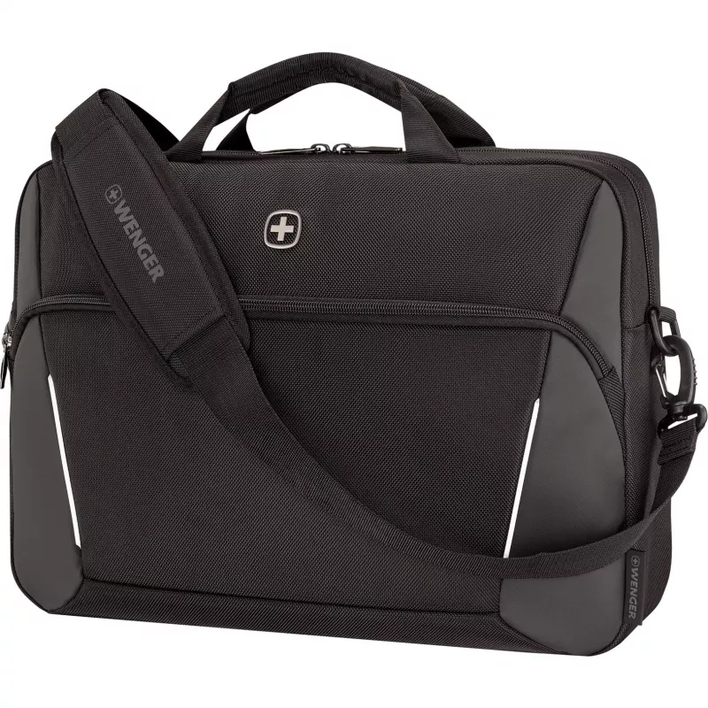 Wenger XE Compact Brief 16 portfelis nešiojamam kompiuteriui su planšetės kišene, juodas