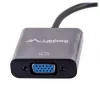 Adapteris VGA (D-Sub) į Mini DisplayPort Lanberg AD-0006-BK, 0,2 m, DisplayPort 1.2, 1920×1200@60Hz, moteriškas MiniDP, juodas