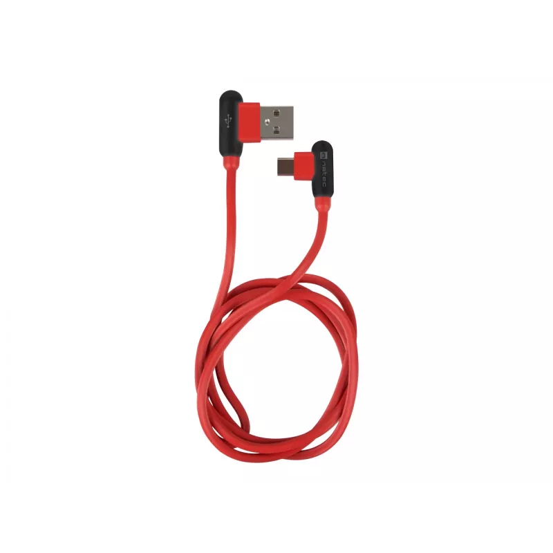 USB laidas NATEC NKA-1201 USB 2.0 1 m USB A USB C juodas raudonas