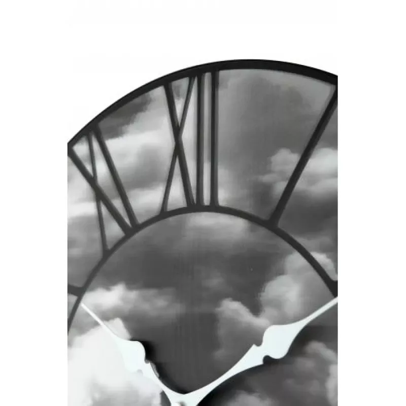 NeXtime klok 3037 Clouds, Ø39 cm, sieninis, juodas