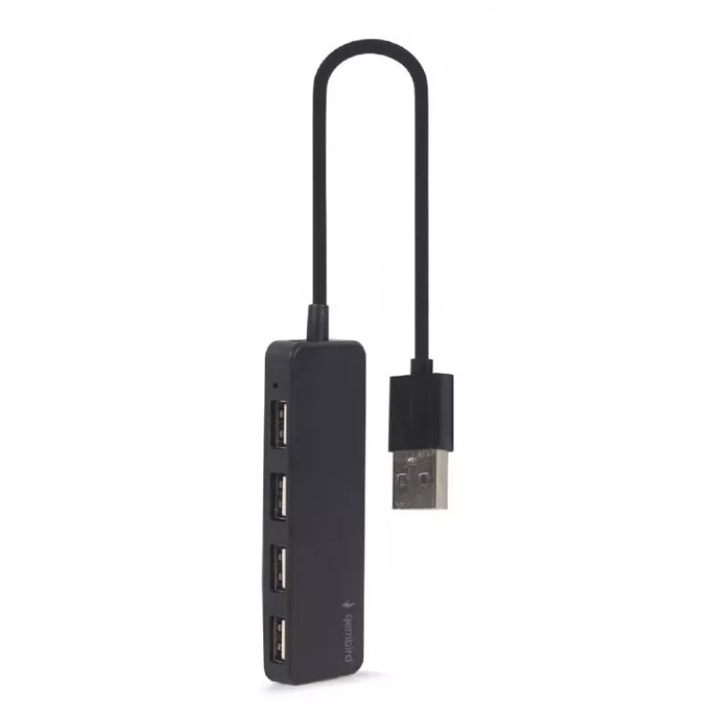 USB 2.0 šakotuvas Gembird UHB-U2P4-06 — 4 prievadai, kompaktiškas USB išplėtimas