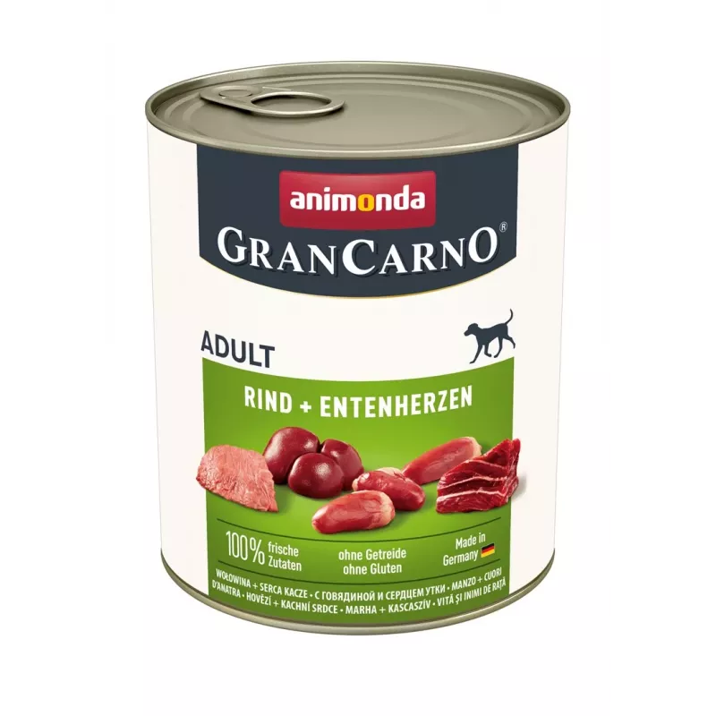 ANIMONDA GranCarno Adult Jautiena su anties širdelėmis - šlapias šunų ėdalas - 400g