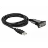DELOCK adapteris USB 2.0 Tipo-A į 1 x Serijinį RS-232 DB9 3 m