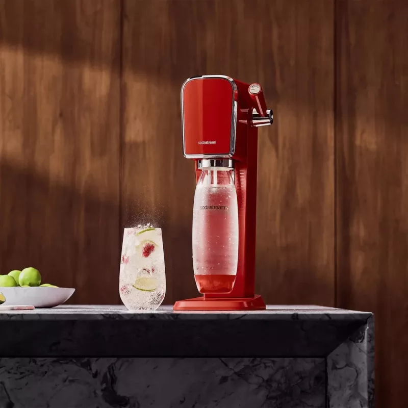 Soda Maker SodaStream Art Mandarin Red 1L butelis gazuotam vandeniui