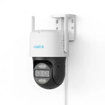 IP stebėjimo kamera Reolink TrackMix Series G765 HD — 4 MP, 2560×1440, 6x optinis priartinimas, motorizuotas AF, naktinis matymas 30 m, PoE/DC, 5100 mAh baterija, kupolas, lauko