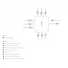 DICOTA D32057 USB Type-C stotelė 10000 Mbit/s sidabrinė