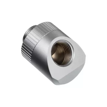 EK Water Blocks EK-Quantum Torque 45 laipsnių kampinė jungtis G1/4 colio AG į G1/4 colio IG - sukama, satino titano