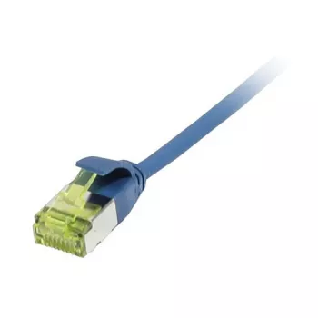 Patch kabelis RJ45, CAT6A 500Mhz, 0,15m, mėlynas, U/FTP, plonas apvalus d=3,8mm, TPE/LSZH (Superflex), AWG32, su Cat.7 žaliava, Synergy 21 (S217330V3)