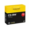 Perrašomas CD-RW INTENSO 700 MB / 80 min, 12x, 10 vnt., 120 mm (plonas dėklas)