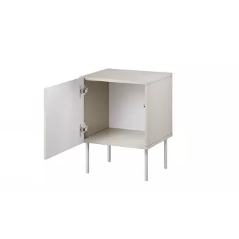 Naktinės spintelės Cama Meble ISLA 44,5x40x59 cm matinė kaspinė, MDF ir medžio drožlių plokštė, 2 vnt.