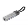 DELOCK USB 3.2 Gen 1 4 prievadų USB šakotuvas su Type-A + Type-C jungtimi (5000 Mbit/s) juodas/permatomas