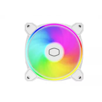 Cooler Master MasterFan MF120 Halo2 White Edition 120mm ARGB korpuso ventiliatorius