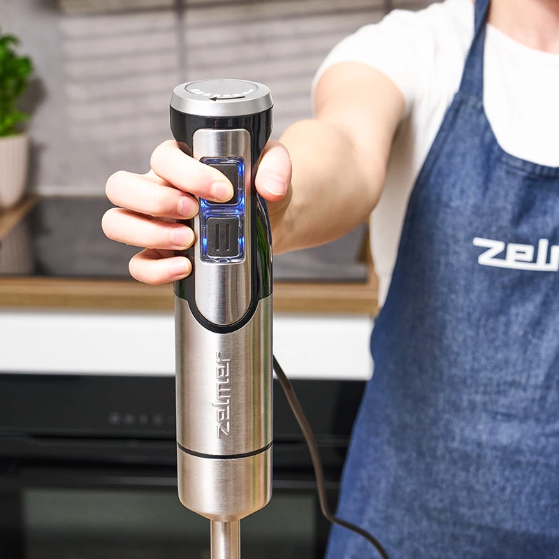 Zelmer 70105773P Juodas – galingas blenderis su maišytuvu ir pjaustytuvu