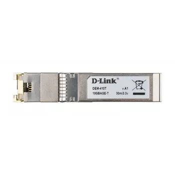 D-Link SFP+ 10GBASE-T Vario siųstuvas, varinis, 10 Gbit/s, SFP+, T, 30 m, 10 Gigabit Ethernet