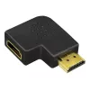 HDMI adapteris (gender changer) LOGILINK AH0008 — HDMI į HDMI, juodas, paauksuoti kontaktai