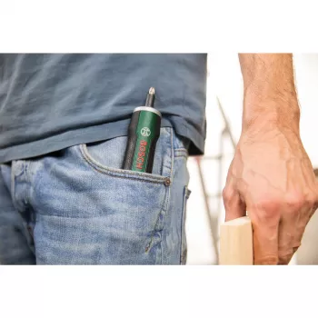 Atsuktuvas Bosch PushDrive 360 RPM Žalia 3.6 V baterija