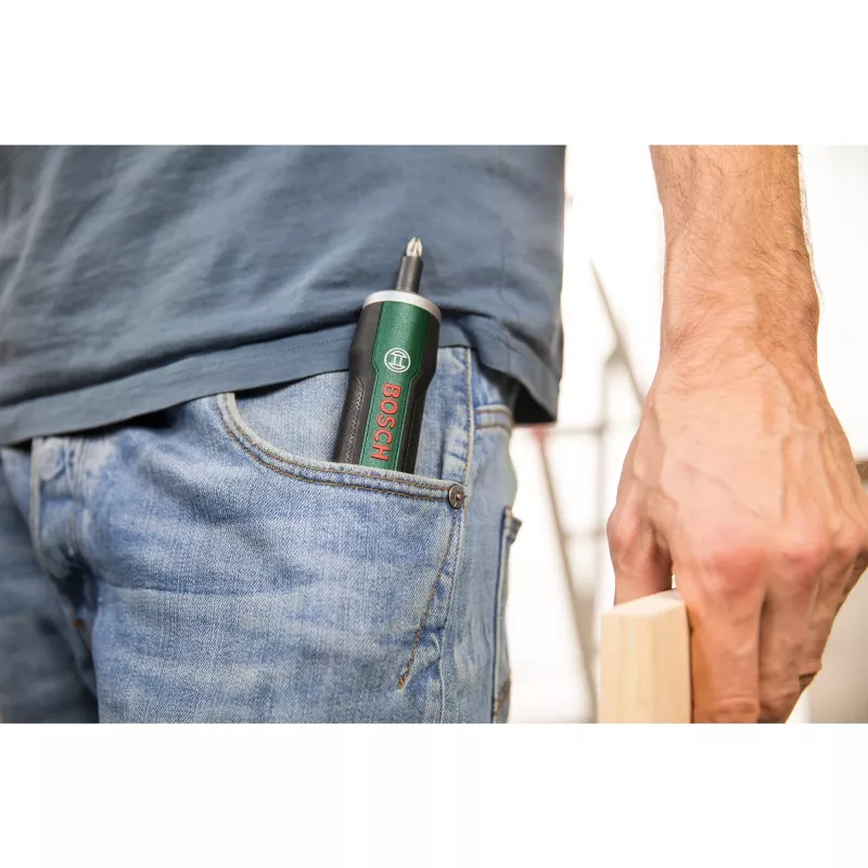 Atsuktuvas Bosch PushDrive 360 RPM Žalia 3.6 V baterija