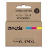 ACTIS KC-576 kasetė, suderinama su Canon spausdintuvais – mėlyna, raudona, geltona, 15 ml, standartinė išeiga
